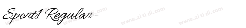 Sport1 Regular字体转换 Sport1 Regular字体转换